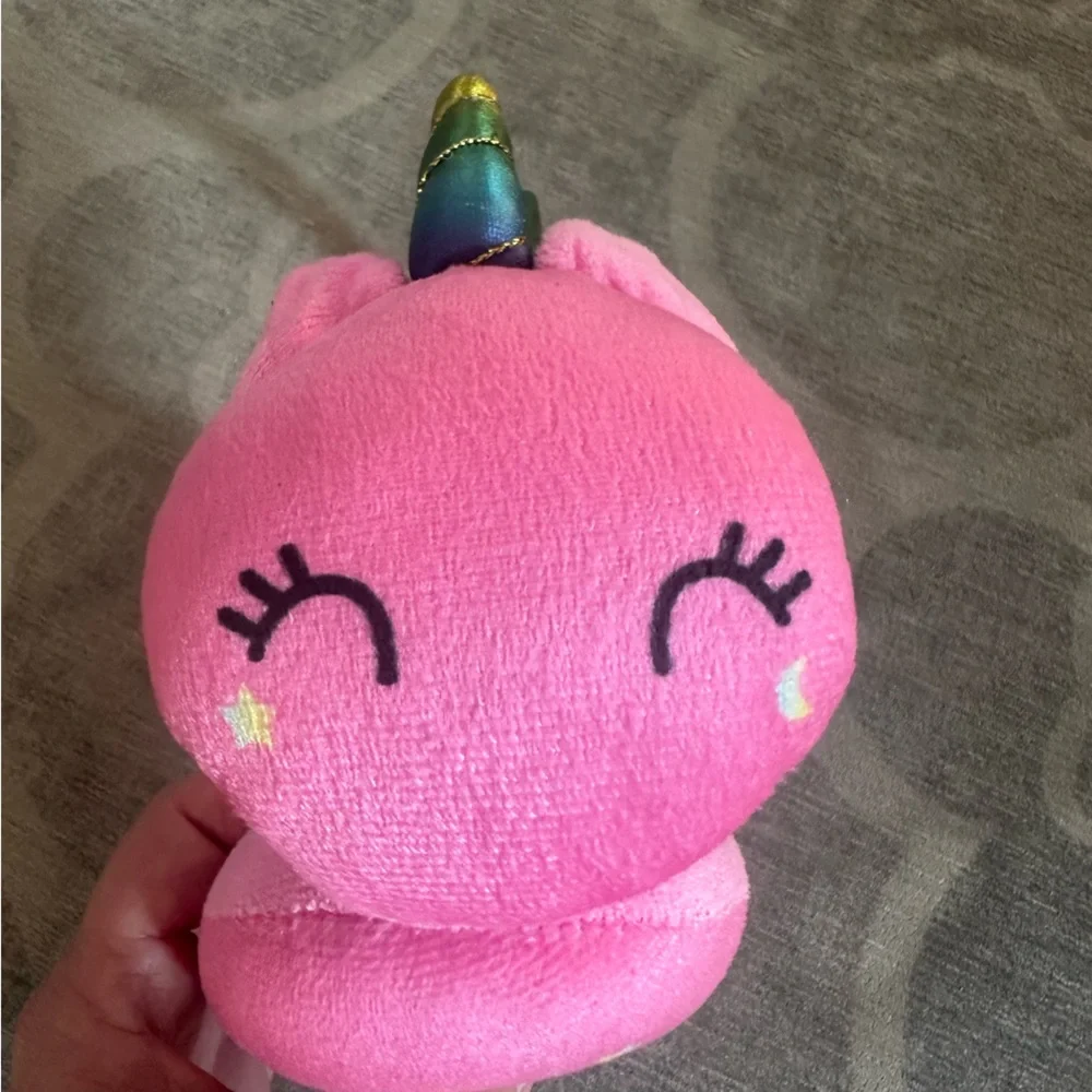 Girls pink unicorn earmuffs